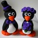 Custom Penguin Wedding Cake Topper