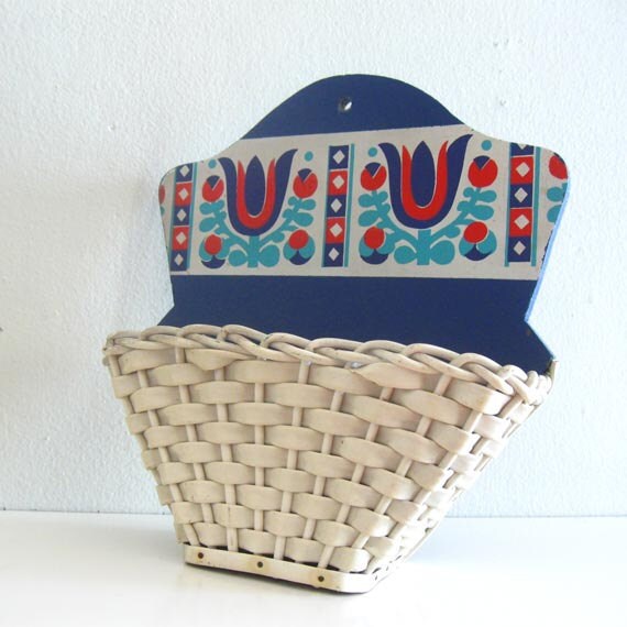 Vintage Coffee Filter Holder Wooden Kitchen Wall Hanging