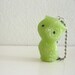 Retro Resin Owl Pendant Figurine Green Handmade