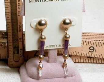 Items similar to 2 round faceted crystal and brass finials ...