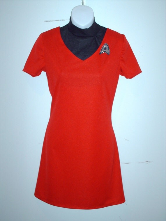 Items Similar To New Star Trek Uhura Costume Mini Dress
