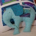 Stuffed Elephant Pillow, Decorative