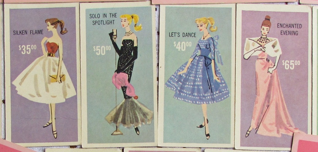 vintage barbie cards