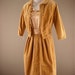 1950s party dress / Vintage dress and jacket / 50s embroidered dress