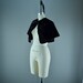 Black Victorian capelet velvet Antique Early gothic shawl Steampunk cape wrap