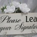 Rustic Wedding Please Sign Guestbook Sign Leaf Thumbprint Tree Reception Gift Table Guest
