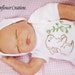 Bunny Love - Hand Embroidered Onesie (made to order any size)
