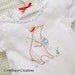 Fishing Bear - Hand Embroidered Vintage Style Romper (Made to Order Any Size)