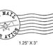 Airplane Post Mark Air Mail - Par Avion Mail Art Rubber Stamp 295