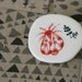 Red Moth - Porcelain Brooch