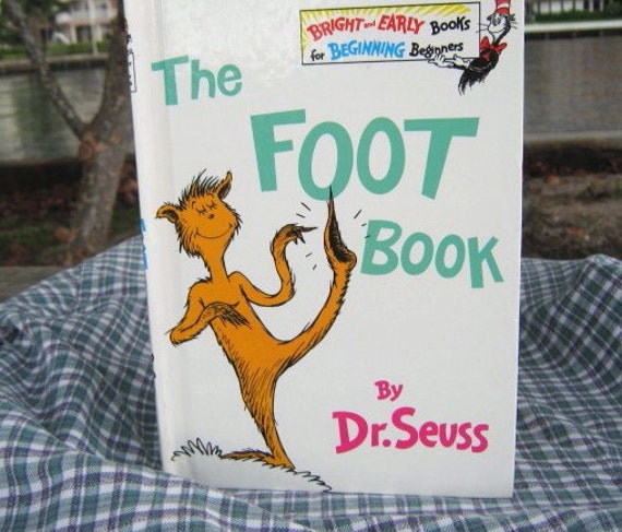 1968 Dr.Seuss The Foot Book Collectible First Edition.