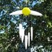 Daisy Wind Chime Glass, Love Wind Chime, Glass Windchime