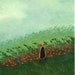 Welsh Terrier Welshie Airedale Dog Art Print WILD POPPIES by Todd Young