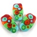 Lampwork beads, Handmade lampwork bead glass focal, Lampwork beads, Lampwork beads set, Squeezed Beads - Big Bubbles (3) SRA