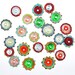 Sale - Lampwork beads set - Lampwork glass beads - Lampwork beads 'Happy Summer Discs' (22) SRA