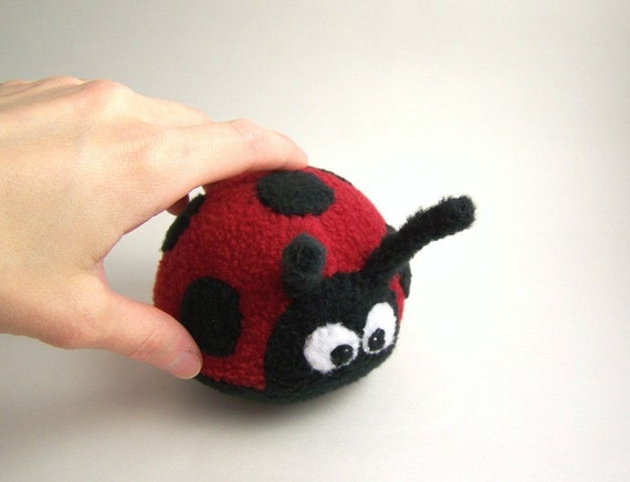 large ladybug stuffed animal