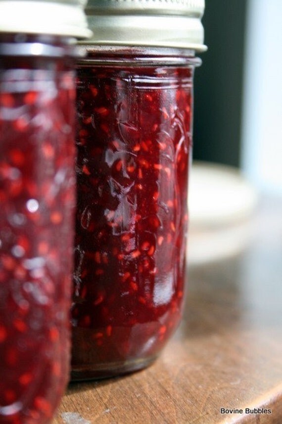 Red Raspberry Jam with seeds Preserves Jelly