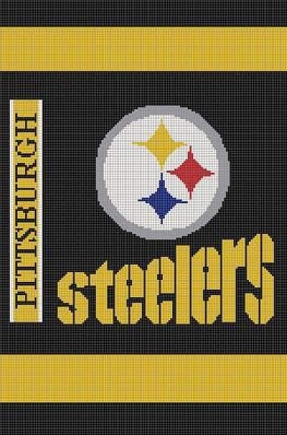 Items similar to CROCHET PATTERNS PITTSBURGH STEELERS