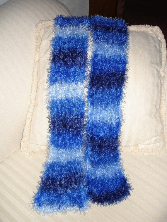 Blue Jay Eyelash Knit Scarf 4.5x66