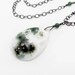 gemstone pendant, ocean jasper necklace, pendant necklace, sterling silver necklace, boho necklace, CIJ Sale