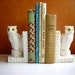 Vintage Owl Bookends - Salt Stone Book Ends