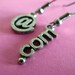 At Geek Dot Com Earrings - Asymetrical Nerdy Internet Earrings