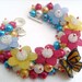 Sale - Butterfly Pearl Beaded Bracelet, Cluster Bracelet, Chunky Bracelet - Summers Day - Handmade Original Designs by Kim Smith