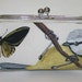 Bridesmaid Clutch Ivory Yellow Grey French Wing Study Clutch Purse