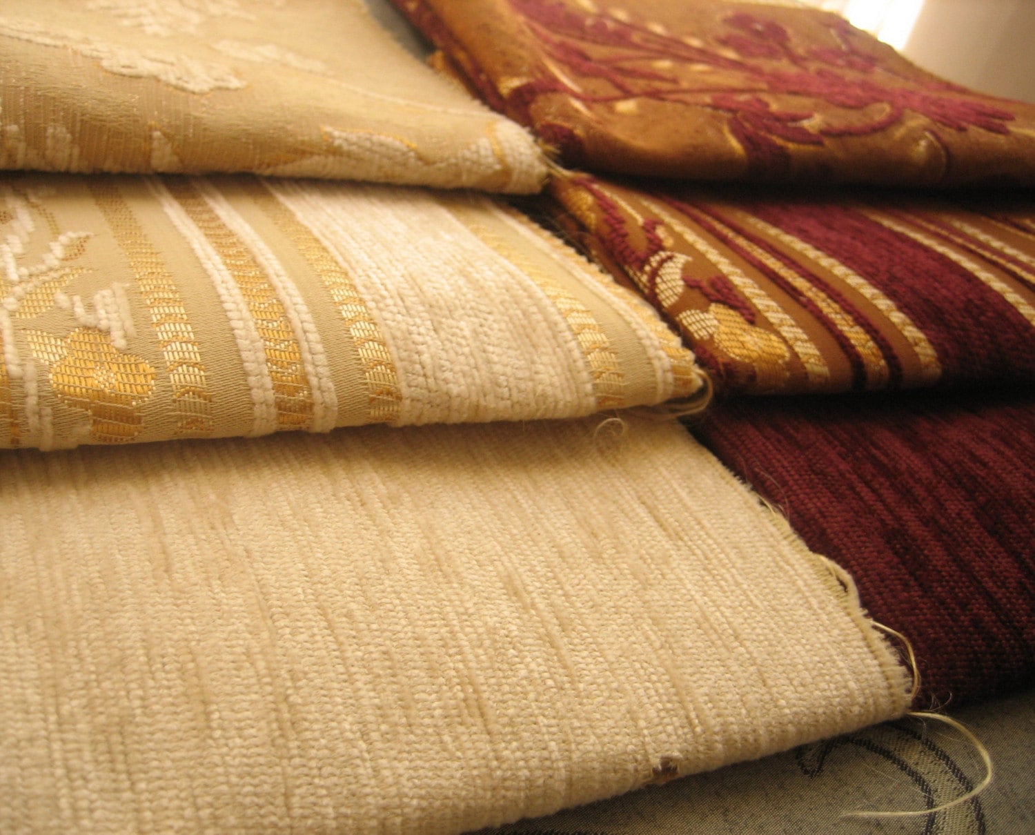 Retro old fashioned upholstery fabrics