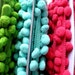 pOm pOm trim x 6metres / yards 2 of each colour