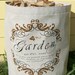 Large Fabric Planter with Garden Motif
