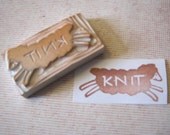 Leaping Lamb Hand Carved Rubber Stamp