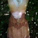 Rustic wedding dress tea stained tiered cotton bohemian rose medium by vintage opulence on Etsy