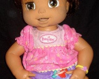 Sew Ez PDF Sewing Instructions Pattern To Make LARGE Size Cloth Doll Diapers (For Cabbage Patch, Baby Alive, Zapf Chou Chou, Etc.)