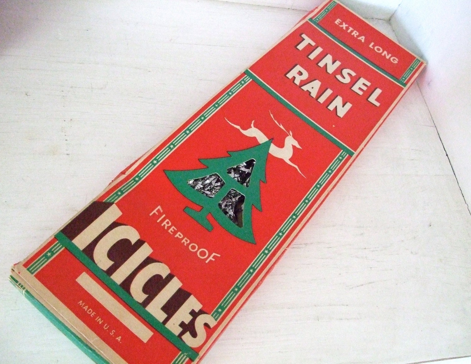 Tinsel Rain Icicles Vintage Christmas Tree Decor