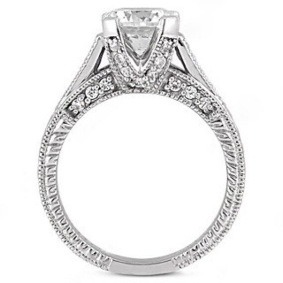 F VS1 Round diamonds wedding ring 1.43 by diamondsfromnewyork