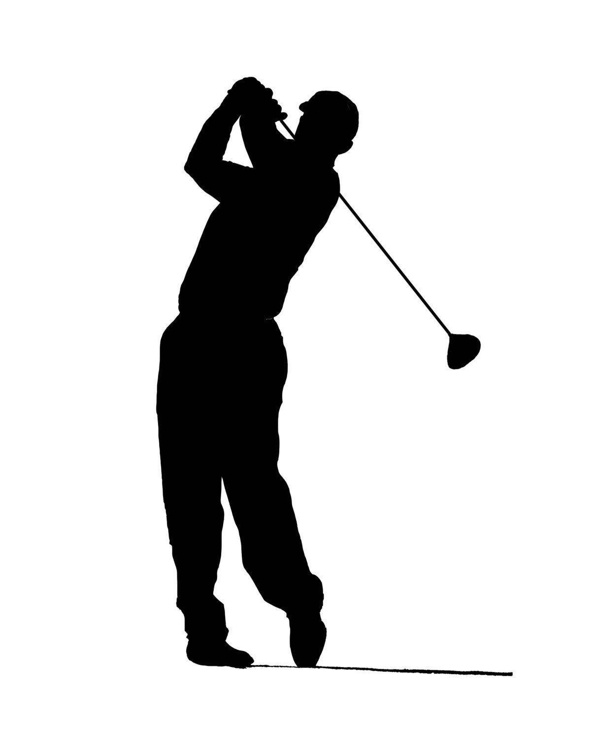 free golf silhouette clip art - photo #15