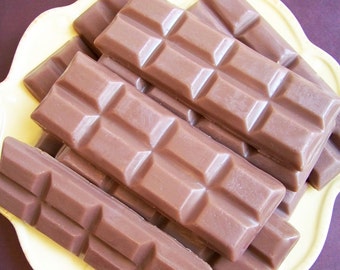 Chocolate Candy Bar Soap Set - Candy Soap, Chocolate Bar Soap, Food Soaps, Dessert Soap, Soap Favors, Kids Soap, Food Soap, Chocolate Soap
