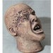 ON SALE, Zombie Head - Original Handbuild Ceramic sculpture