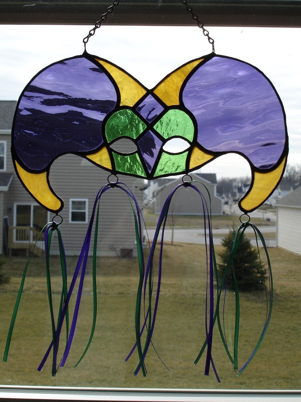 mardi gras stained glass