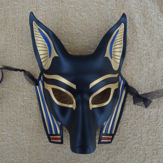 Egyptian Jackal Mask Anubis ...handmade leather mask