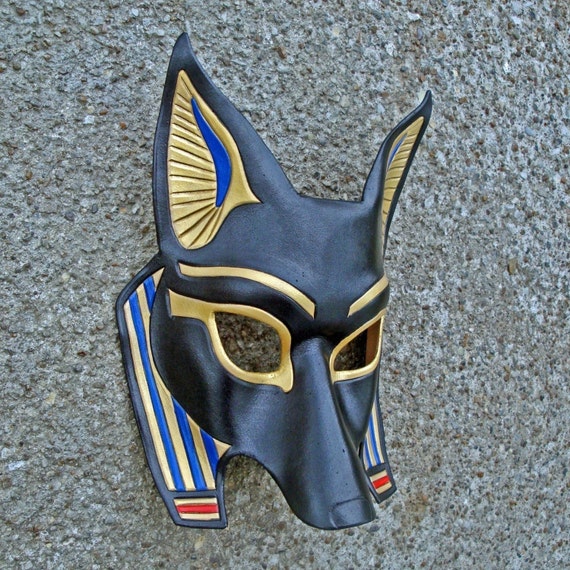 Egyptian Jackal Mask Anubis ...handmade leather mask