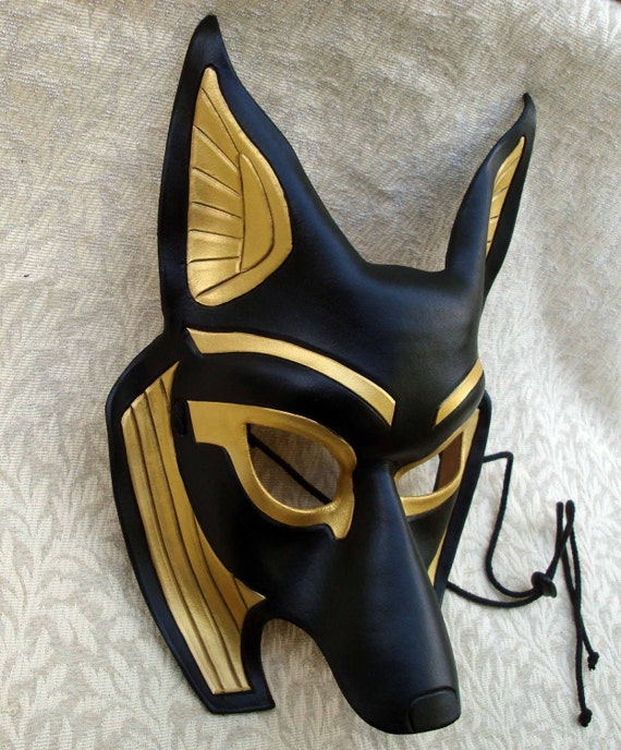 Egyptian Jackal Mask Anubis ...handmade leather mask