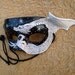 White Dragon Mask... Starry Night.... hand made original leather mask
