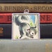 Gray Squirrel Pendant - Soldered Glass Charm with Vintage Illustration