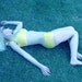 Yellow retro Pin Up Girl Polka dot Bikini Made to Order