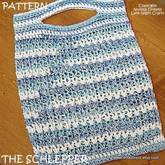 PATTERN - The Schlepper Market Tote Bag Crochet Pattern-Eco Friendly ...