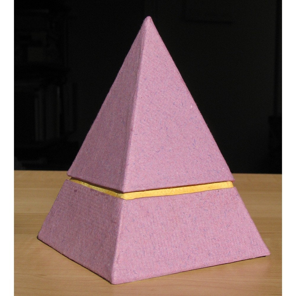 Pyramid Box from 100 percent Recycled Materials