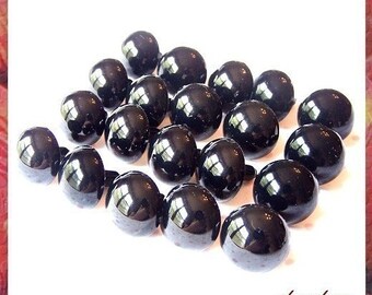 18 mm Black animal / amigurumi / plastic safety eyes - 10 PAIRS (18B10)