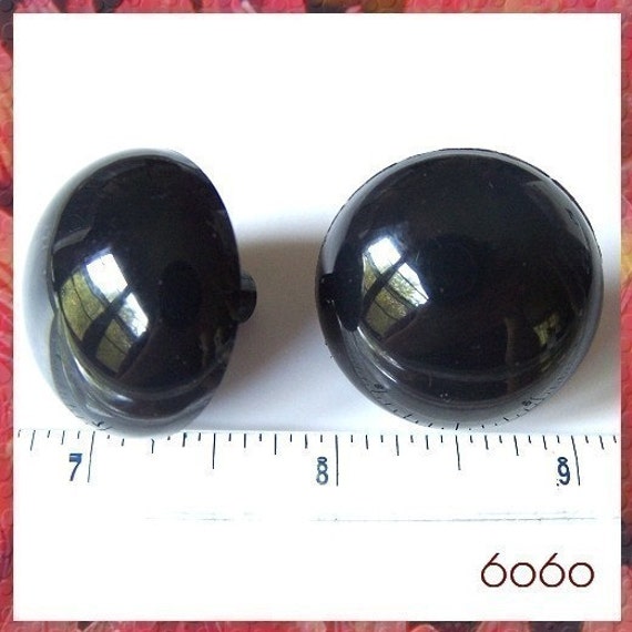 30 mm BLACK Safety Eyes Plastic Eyes Animals Eyes 2 PAIRS
